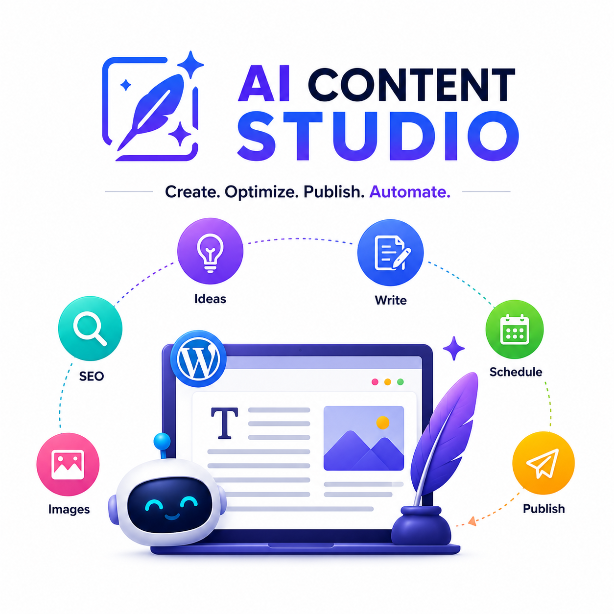AI Content Studio product illustration