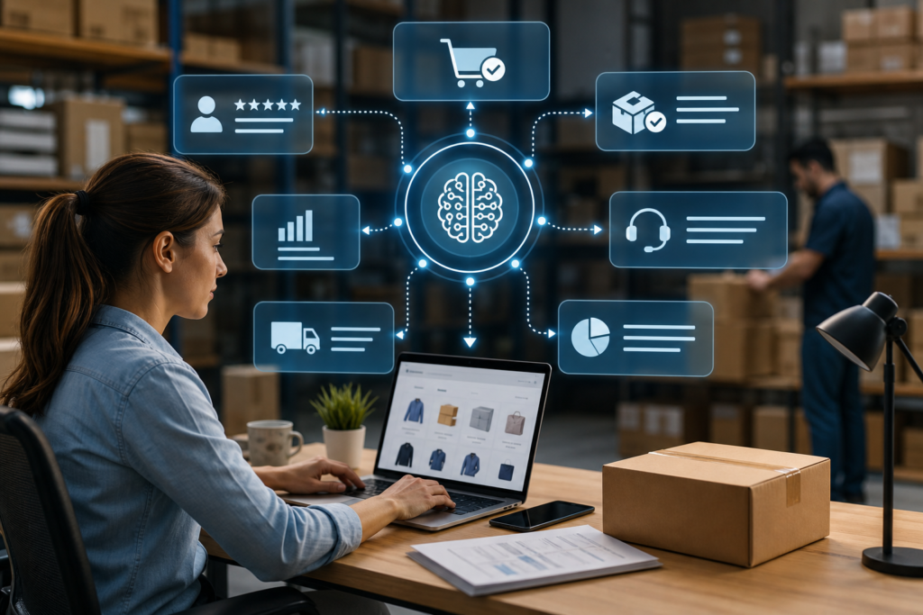 Improving Operational Efficiency in E-commerce with AI